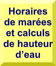 Horaires de marées et calculs de hauteur d’eau