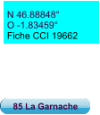 N 46.88848° O -1.83459° Fiche CCI 19662 85 La Garnache