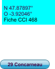 N 47.87897° O -3.92046°  Fiche CCI 468 29 Concarneau