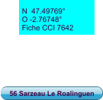 N  47.49769° O -2.76748° Fiche CCI 7642 56 Sarzeau Le Roalinguen