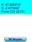 N  47.605919° O -2.673049° Fiche CCI 22131 56 Noyalo