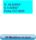 39 Ménétrux en joux N  46.62654° E 5.82842° Fiche CCI 9935