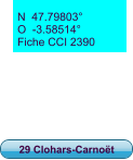29 Clohars-Carnoët N  47.79803° O  -3.58514° Fiche CCI 2390