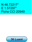 N 46.72217° E 1.57297° Fiche CCI 20949 36 Luant