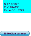 N 47.77736° O -3.64413° Fiche CCI  8273 29 Moëlan sur mer