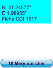 N  47.24577° E 1.98955° Fiche CCI 1517 18 Mery sur cher