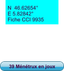 39 Ménétrux en joux N  46.62654° E 5.82842° Fiche CCI 9935