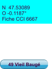 49 Vieil Baugé N  47.53089 O -0.1187° Fiche CCI 6667