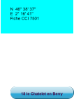 18 le Chatelet en Berry N  46° 38' 37''  E  2° 16' 41''   Fiche CCI 7501