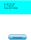 36 Issoudun N  46° 57' 50''   E  1° 59' 23''   Fiche CCI 16598