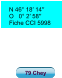 79 Chey N 46° 18′ 14′′ O   0° 2′ 58′′  Fiche CCI 5998